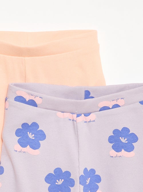 Pack de 2 pantalones cortos ciclistas - Kiabi