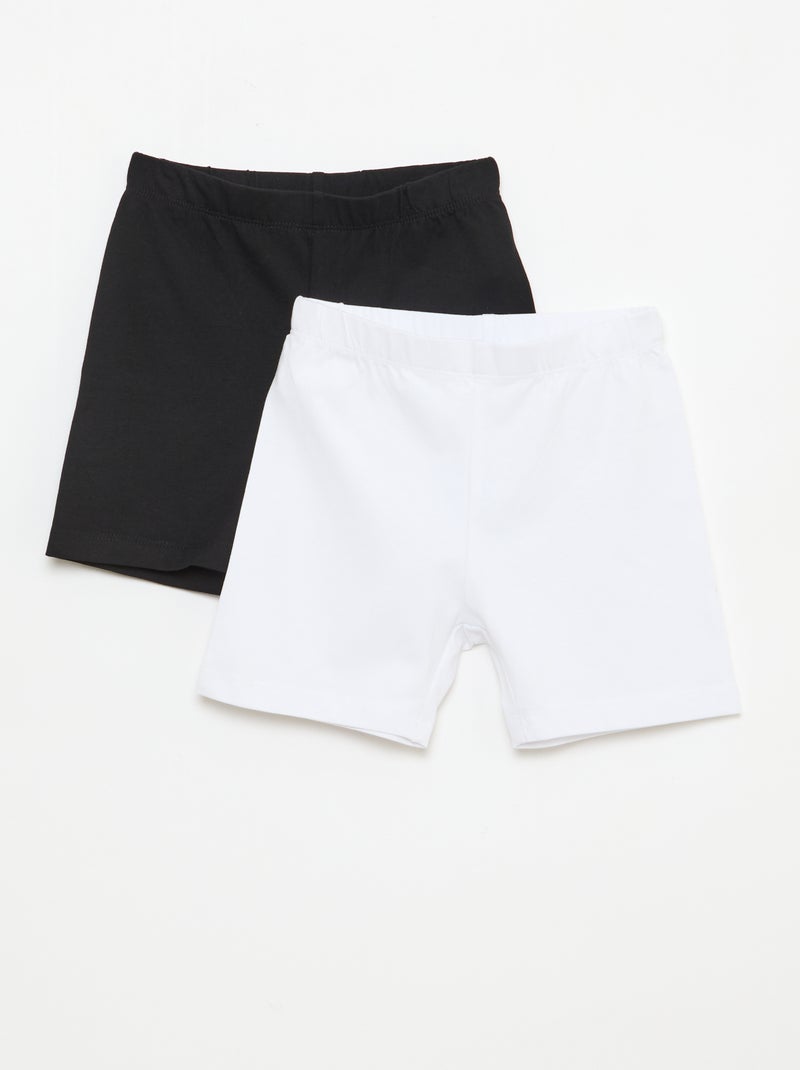 Pack de 2 pantalones cortos ciclistas Negro - Kiabi