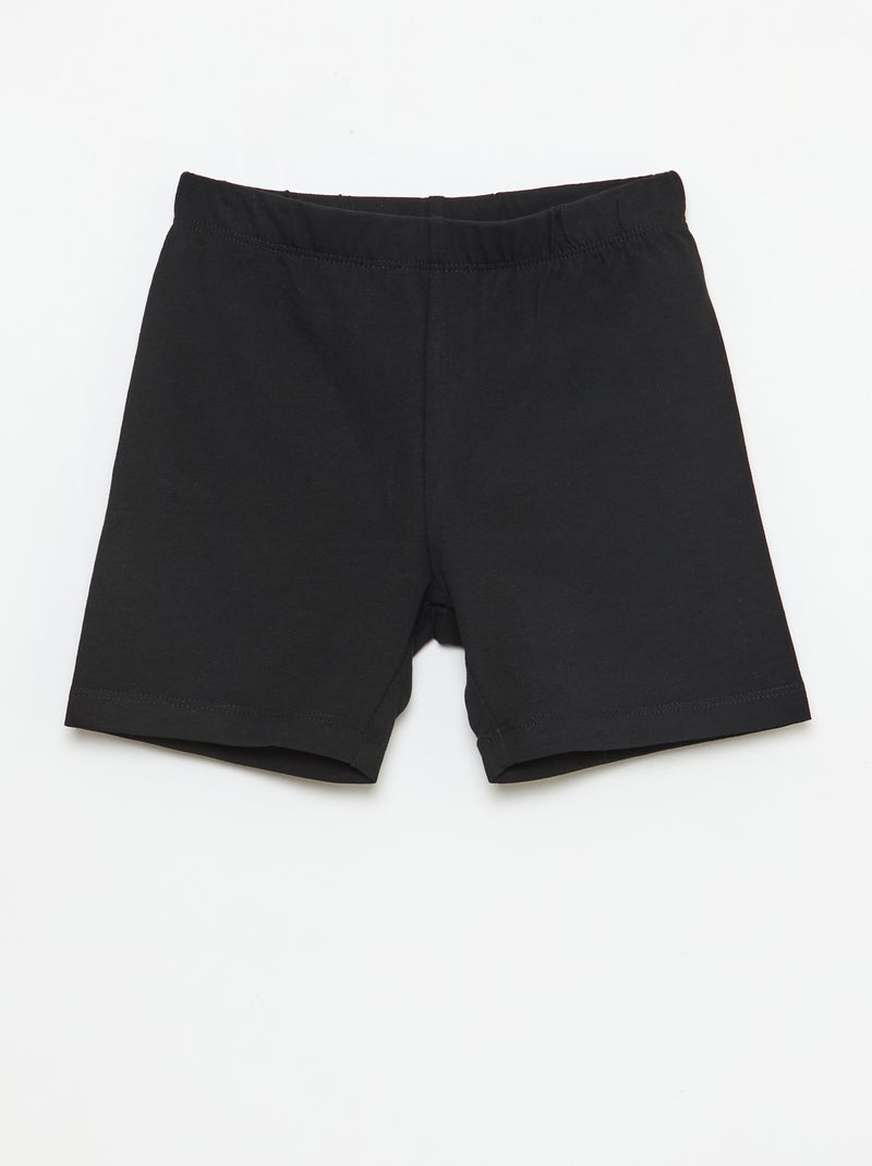 Pack de 2 pantalones cortos ciclistas Negro - Kiabi
