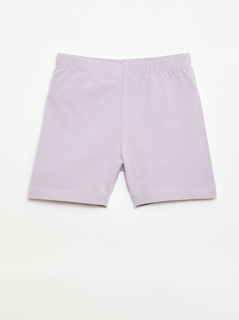 Pack de 2 pantalones cortos ciclistas Purpura - Kiabi