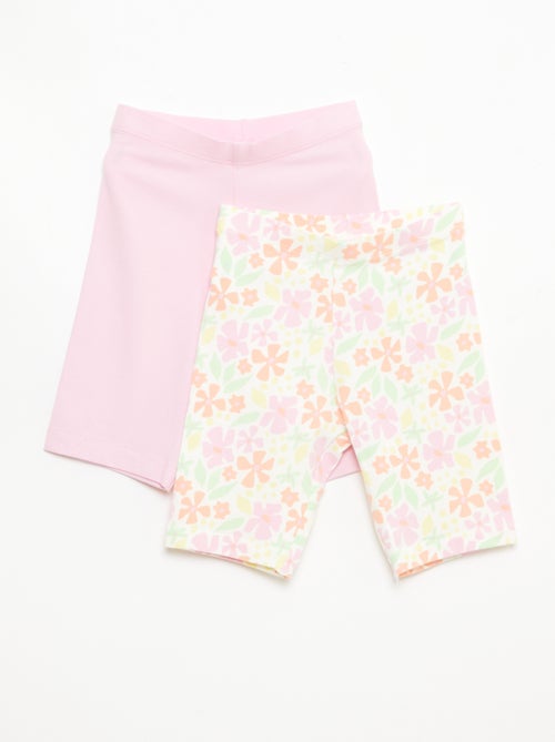 Pack de 2 pantalones cortos ciclistas - Kiabi