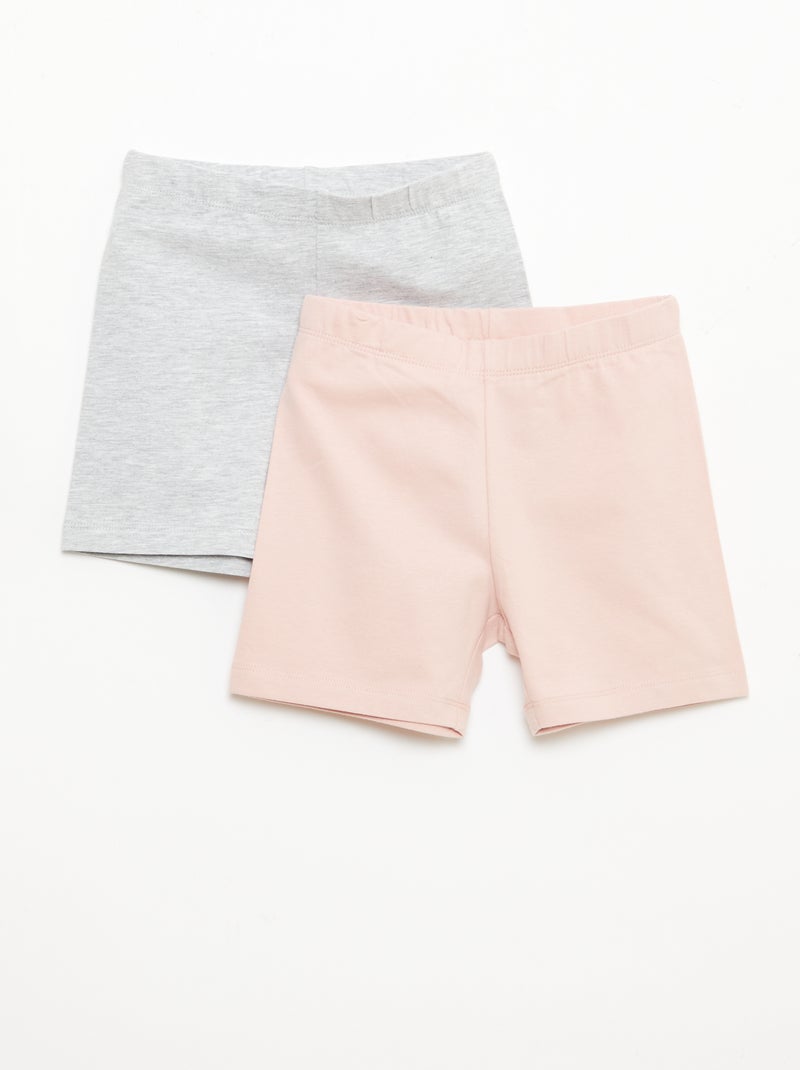 Pack de 2 pantalones cortos ciclistas Rosa - Kiabi