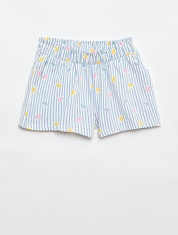 Pack de 2 pantalones cortos con cintura elástica