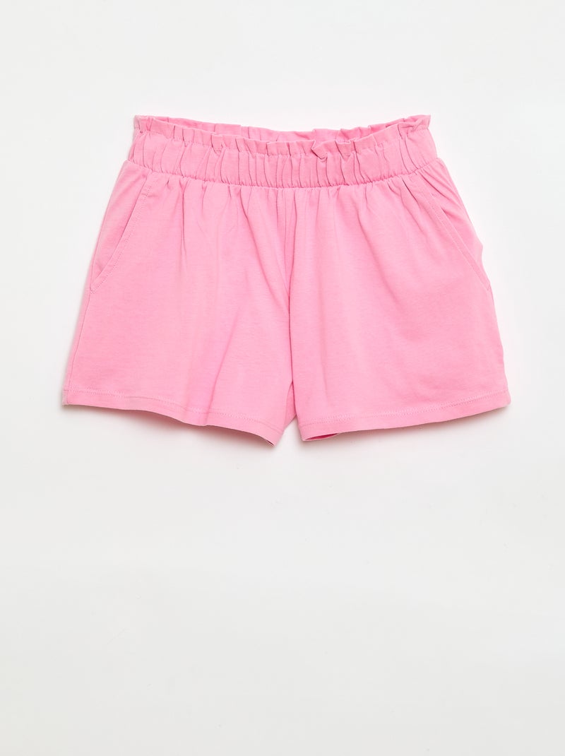 Pack de 2 pantalones cortos con cintura elástica Azul - Kiabi