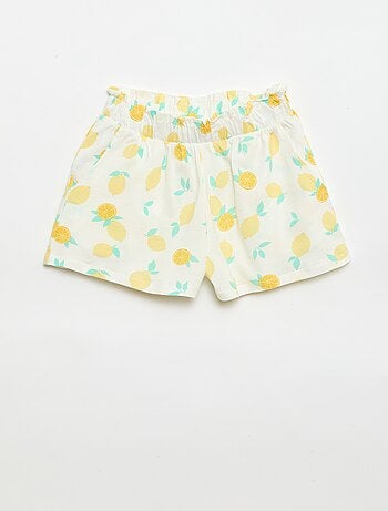 Pack de 2 pantalones cortos con cintura elástica