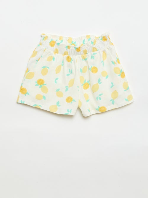 Pack de 2 pantalones cortos con cintura elástica - Kiabi