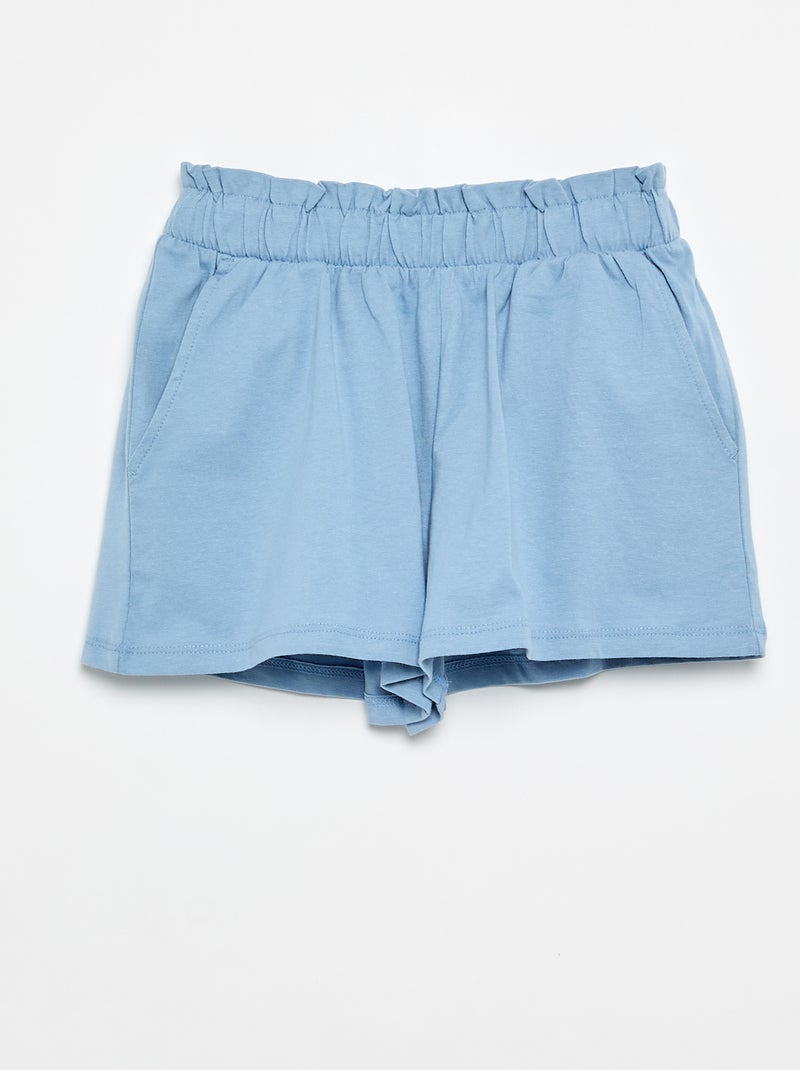 Pack de 2 pantalones cortos con cintura elástica Blanco - Kiabi