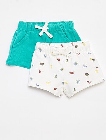 Pack de 2 pantalones cortos con cordones