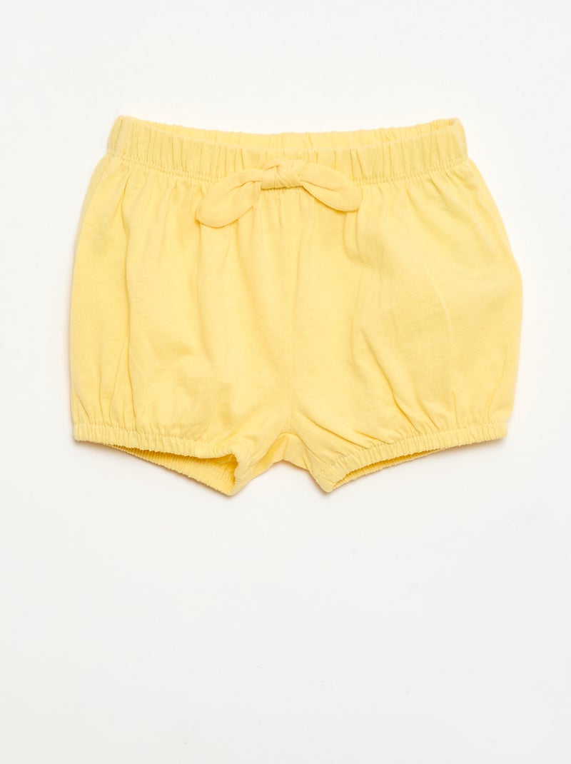 Pack de 2 pantalones cortos con lazos de fantasía Azul - Kiabi