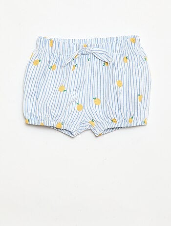 Pack de 2 pantalones cortos con lazos de fantasía