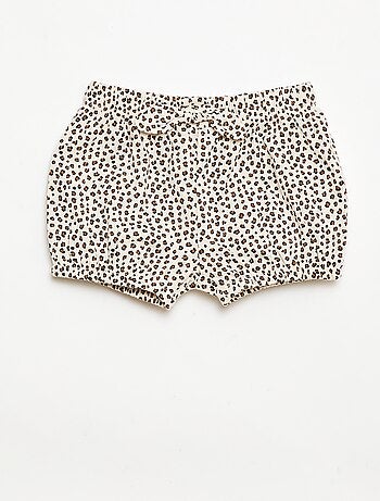 Pack de 2 pantalones cortos con lazos de fantasía