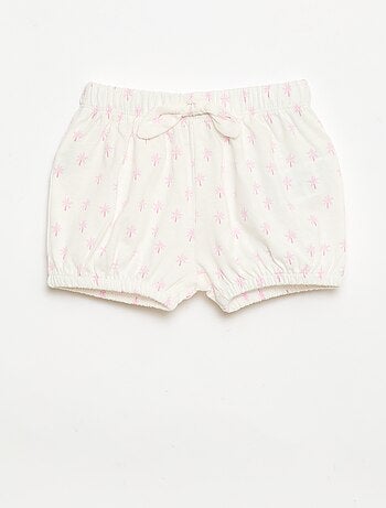 Pack de 2 pantalones cortos con lazos de fantasía