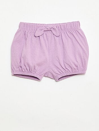 Pack de 2 pantalones cortos con lazos de fantasía