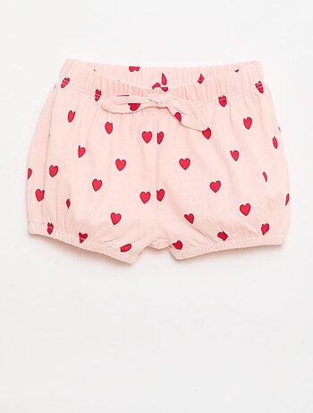 Pack de 2 pantalones cortos con lazos de fantasía