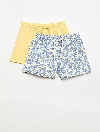 Pack de 2 pantalones cortos de algodón
