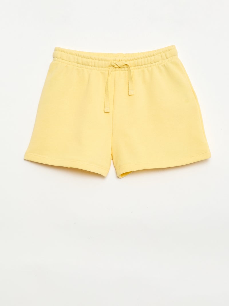 Pack de 2 pantalones cortos de algodón Amarillo - Kiabi