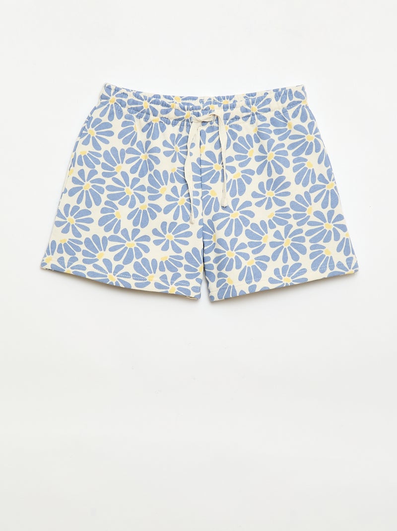 Pack de 2 pantalones cortos de algodón Amarillo - Kiabi