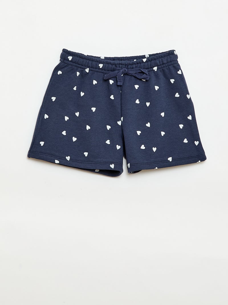Pack de 2 pantalones cortos de algodón Azul - Kiabi