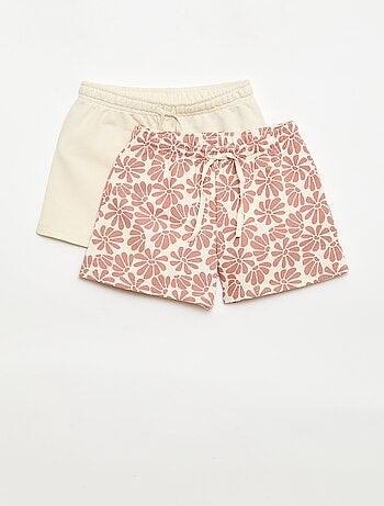 Pack de 2 pantalones cortos de algodón