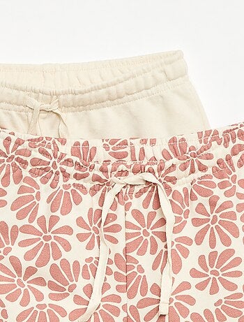 Pack de 2 pantalones cortos de algodón