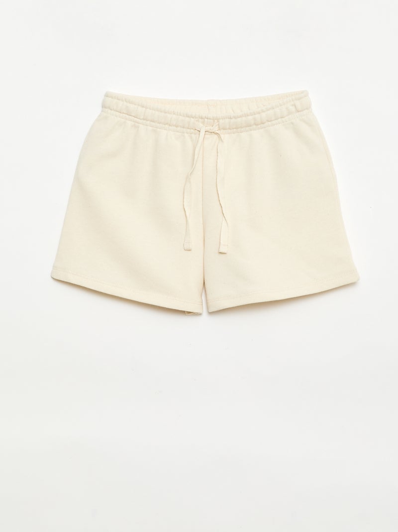 Pack de 2 pantalones cortos de algodón Beige - Kiabi