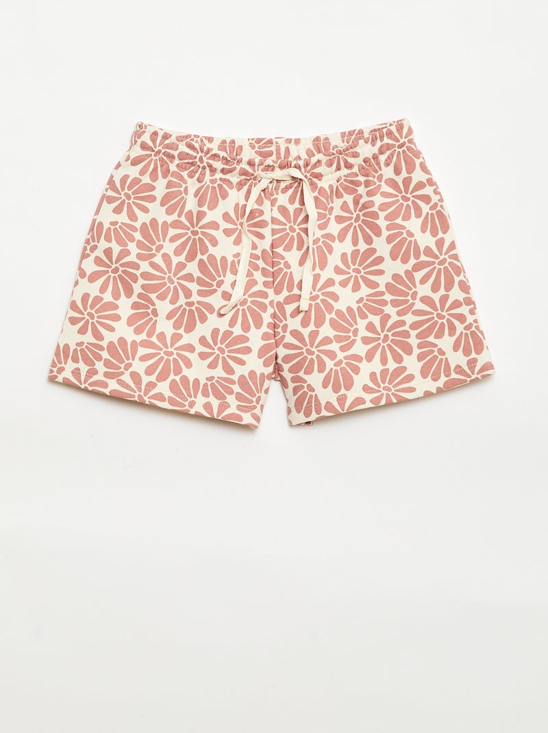 Pack de 2 pantalones cortos de algodón Beige - Kiabi