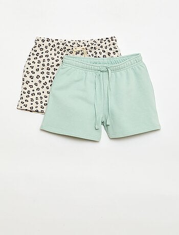 Pack de 2 pantalones cortos de algodón