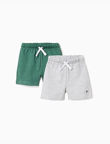 Pack de 2 pantalones cortos de algodón con cordones