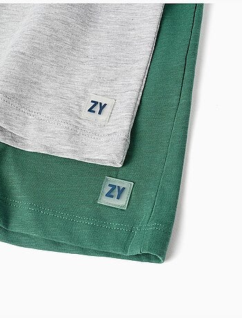 Pack de 2 pantalones cortos de algodón con cordones