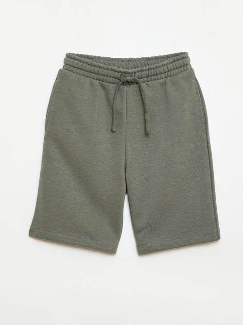 Pack de 2 pantalones cortos de algodón liso - Kiabi