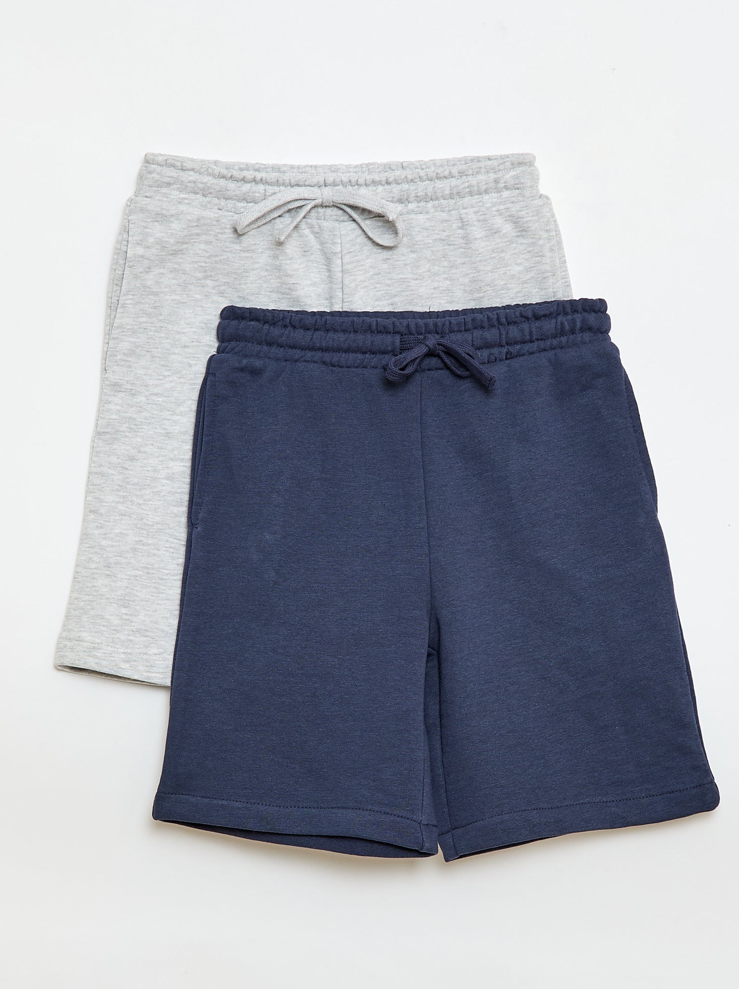 Pack de 2 pantalones cortos de algodón liso