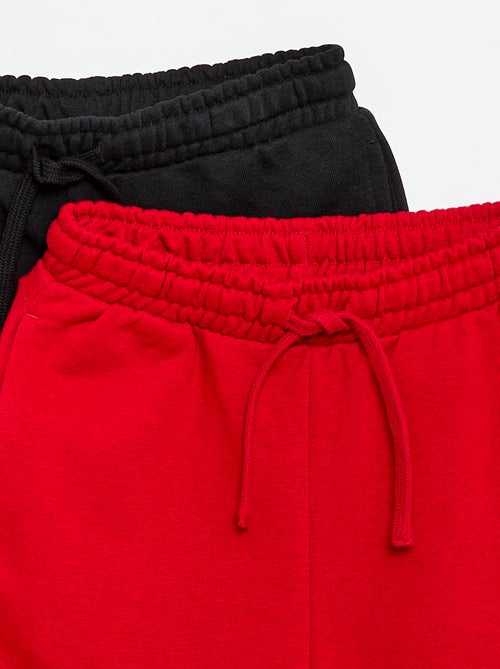 Pack de 2 pantalones cortos de algodón liso - Kiabi