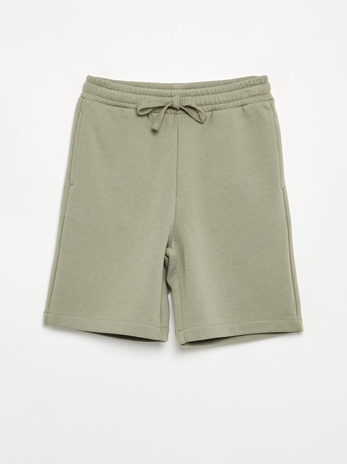 Pack de 2 pantalones cortos de algodón liso - Kiabi Pack de 2 pantalones cortos de algodón liso - Kiabi