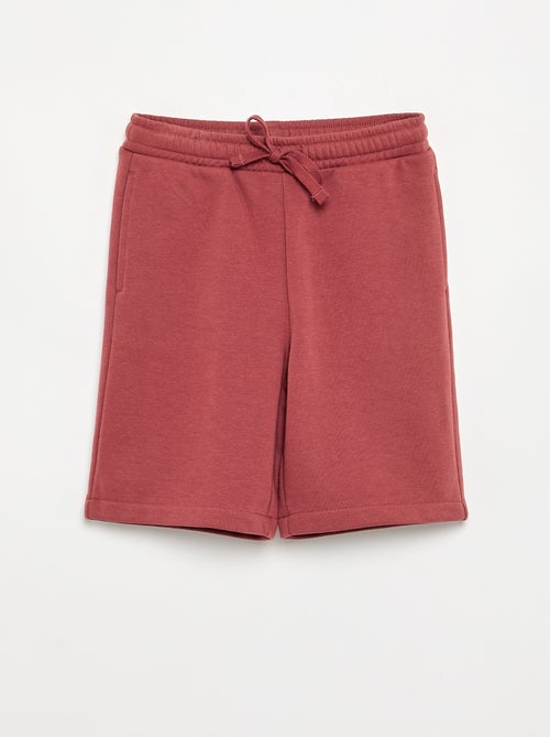 Pack de 2 pantalones cortos de algodón liso - Kiabi Pack de 2 pantalones cortos de algodón liso - Kiabi