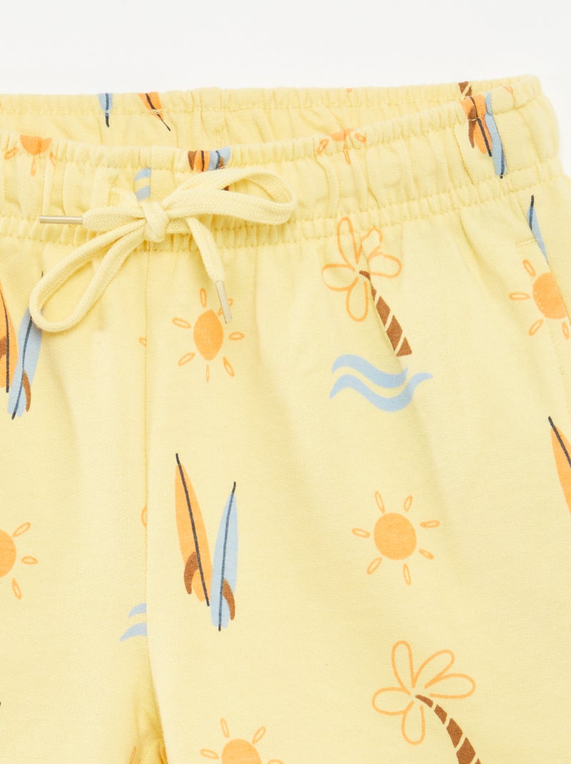 Pack de 2 pantalones cortos de chándal AMARILLO - Kiabi