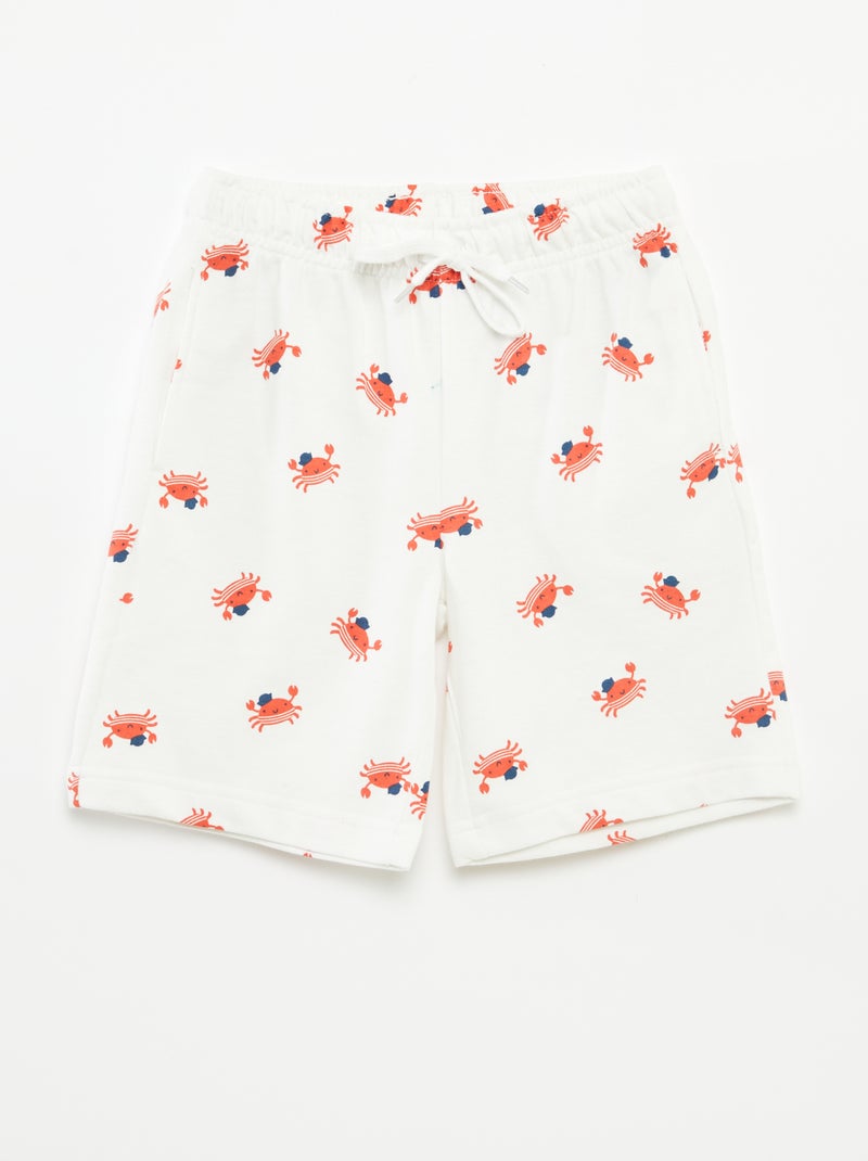 Pack de 2 pantalones cortos de chándal BLANCO - Kiabi