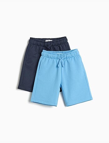 Pack de 2 pantalones cortos de felpa, MO Fashion