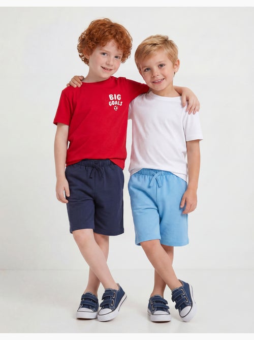 Pack de 2 pantalones cortos de felpa, MO Fashion - Kiabi