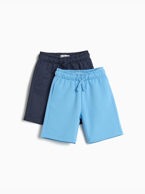 Pack de 2 pantalones cortos de felpa, MO Fashion - Kiabi