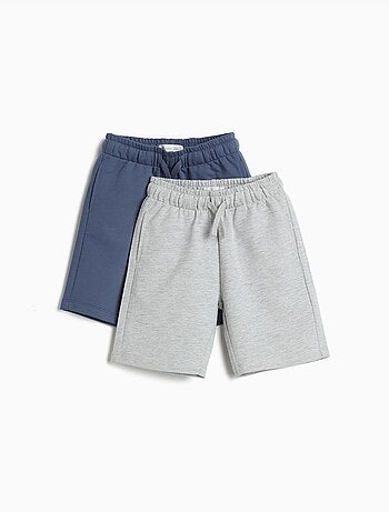 Pack de 2 pantalones cortos de felpa, MO Fashion