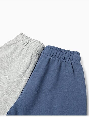 Pack de 2 pantalones cortos de felpa, MO Fashion