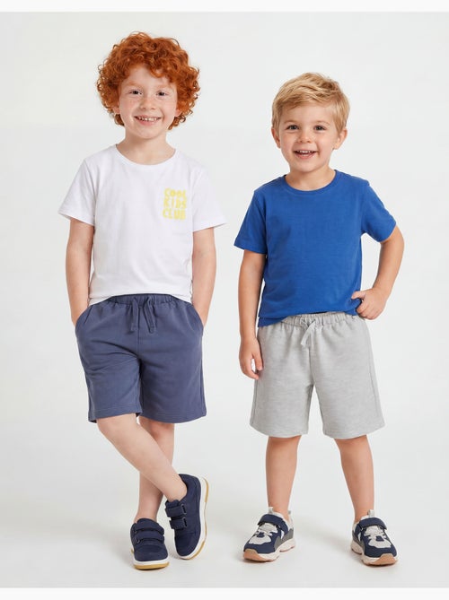 Pack de 2 pantalones cortos de felpa, MO Fashion - Kiabi