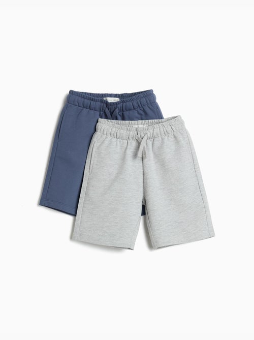 Pack de 2 pantalones cortos de felpa, MO Fashion - Kiabi
