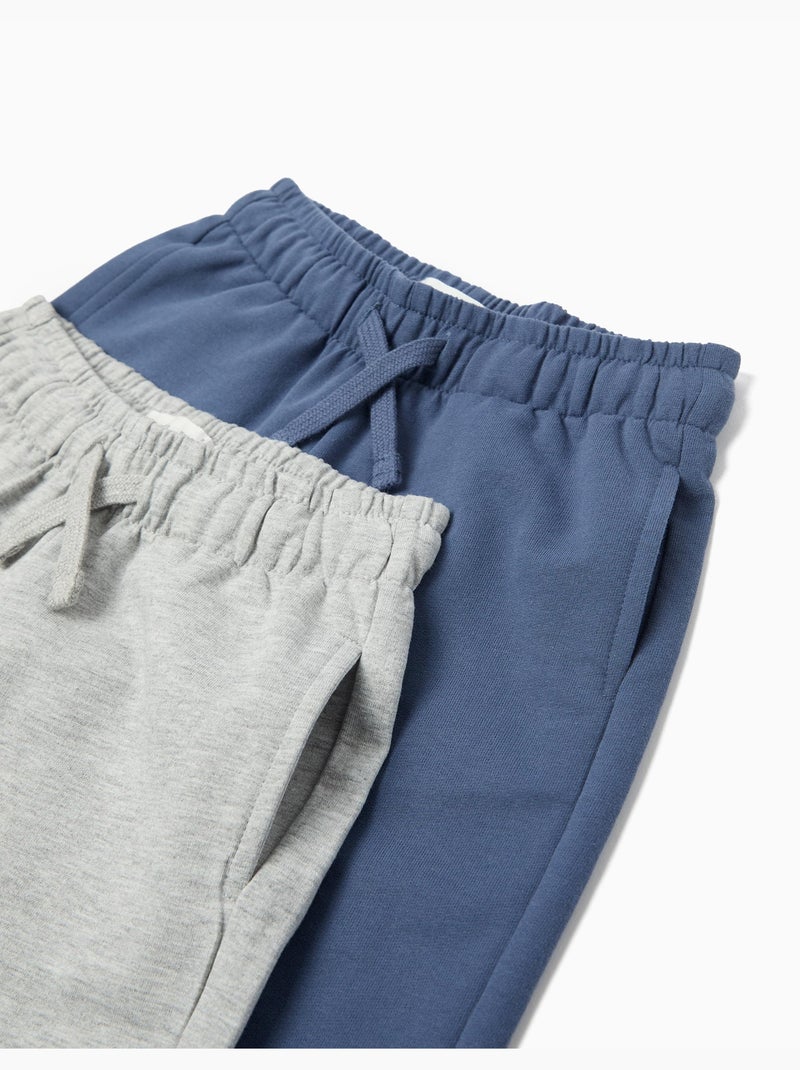 Pack de 2 pantalones cortos de felpa, MO Fashion Gris - Kiabi