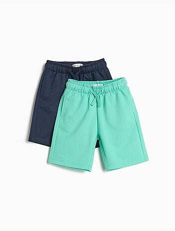 Pack de 2 pantalones cortos de felpa, MO Fashion
