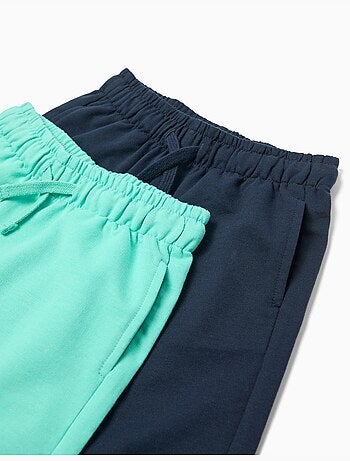 Pack de 2 pantalones cortos de felpa, MO Fashion
