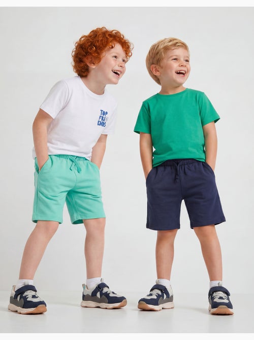Pack de 2 pantalones cortos de felpa, MO Fashion - Kiabi Pack de 2 pantalones cortos de felpa, MO Fashion - Kiabi