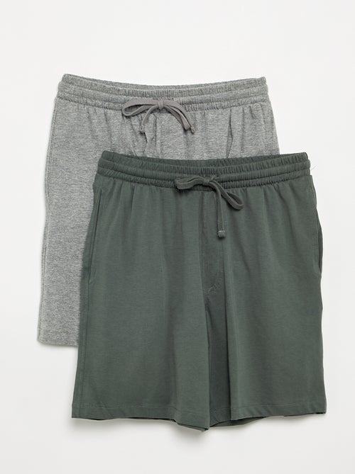 Pack de 2 pantalones cortos de noche - Kiabi