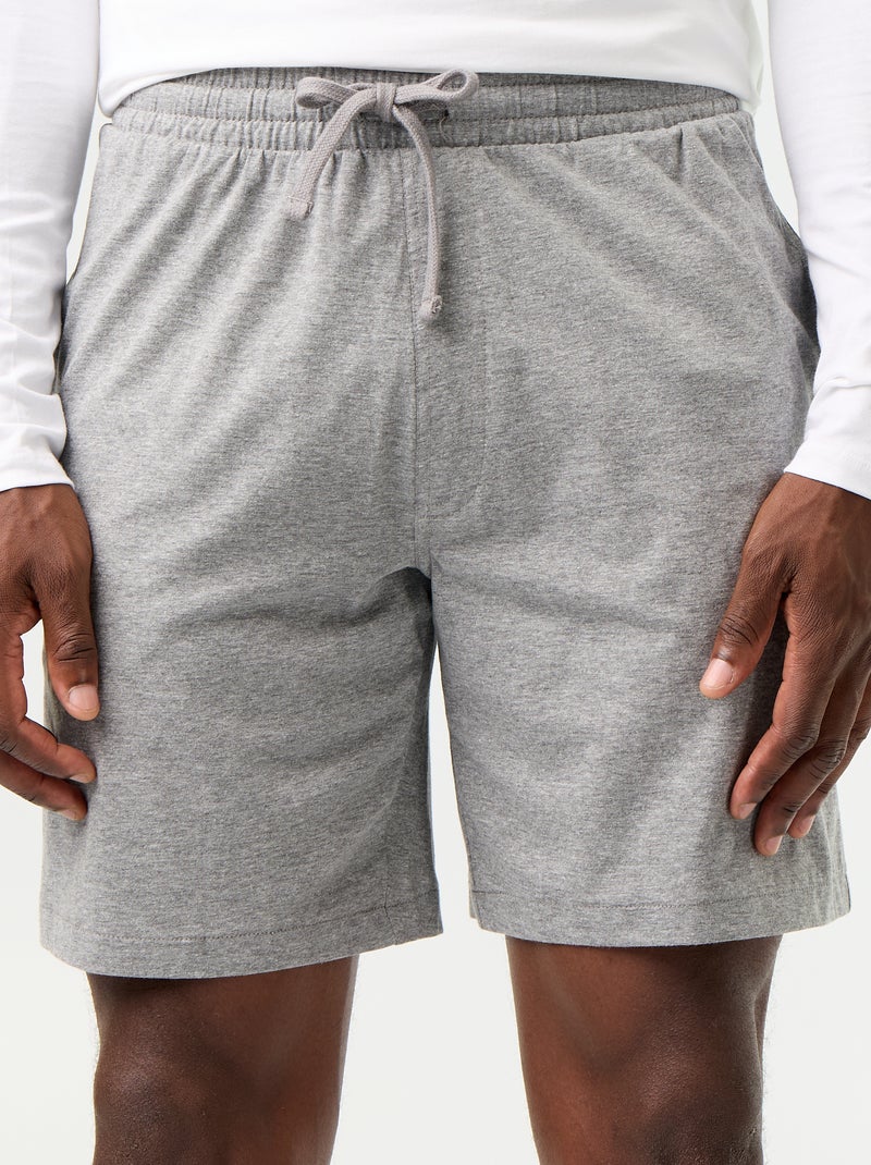 Pack de 2 pantalones cortos de noche Kaki - Kiabi