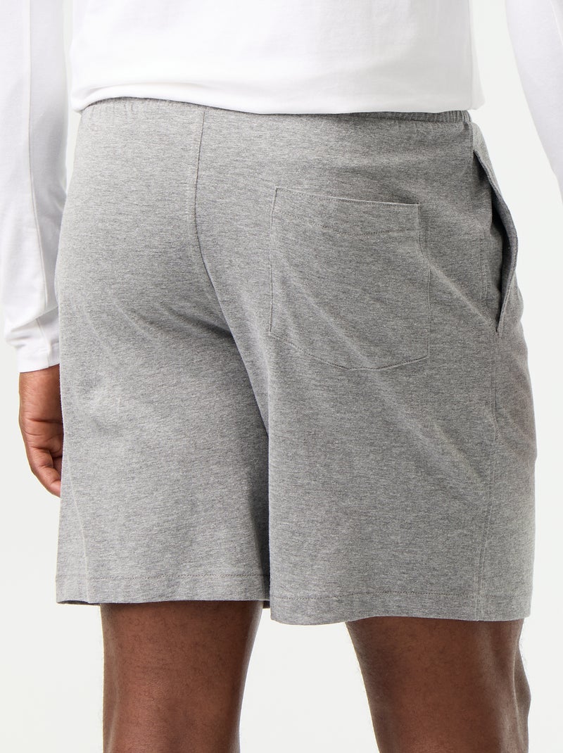 Pack de 2 pantalones cortos de noche Kaki - Kiabi